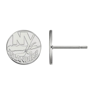 Серьги New York Islanders Womens Sterling Silver XS Post