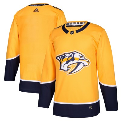 Игровая джерси Nashville Predators Adidas Home Authentic Blank - Gold
