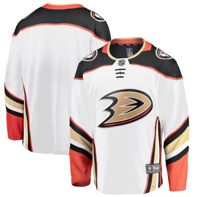 Игровая джерси Anaheim Ducks Breakaway Away - White - оригинальные хоккейные джерси Анахайм Дакс