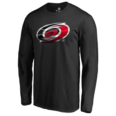 Carolina Hurricanes Black Midnight Mascot Long Sleeve T-Shirt