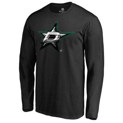 Футболка с длинным рукавом Dallas Stars Midnight Mascot - Black