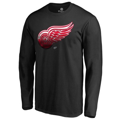 Футболка с длинным рукавом Detroit Red Wings Midnight Mascot - Black