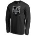 Los Angeles Kings Black Midnight Mascot Long Sleeve T-Shirt