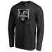 Los Angeles Kings Black Midnight Mascot Long Sleeve T-Shirt