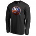 New York Islanders Black Midnight Mascot Long Sleeve T-Shirt