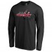 Футболка с длинным рукавом Washington Capitals Midnight Mascot - Black
