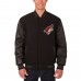 Arizona Coyotes JH Design Reversible Wool &amp; Leather Full-Snap Jacket - Black - оригинальная атрибутика Аризона Койотис