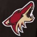Arizona Coyotes JH Design Reversible Wool &amp; Leather Full-Snap Jacket - Black - оригинальная атрибутика Аризона Койотис