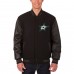 Dallas Stars JH Design Reversible Wool &amp; Leather Full-Snap Jacket - Black - оригинальная атрибутика Даллас Старз