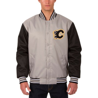 Куртка Calgary Flames JH Design Front Hit Poly Twill - Gray