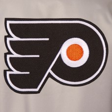 Philadelphia Flyers JH Design Front Hit Poly Twill Jacket - Gray