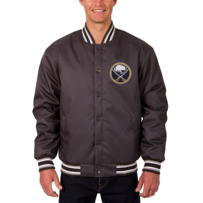 Buffalo Sabres JH Design Front Hit Poly Twill Jacket - Gray - оригинальная атрибутика Баффало Сейбрз