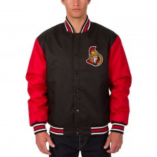 Ottawa Senators JH Design Front Hit Poly Twill Jacket - Black