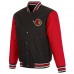 Ottawa Senators JH Design Black Front Hit Poly Twill Jacket