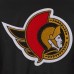 Ottawa Senators JH Design Black Front Hit Poly Twill Jacket