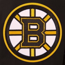 Куртка Boston Bruins JH Design Two Hit Wool & Leather - Black Куртка Boston Bruins JH Design Two Hit Wool & Leather - Black