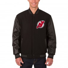 Двусторонняя куртка New Jersey Devils JH Design Two Hit Wool & Leather - Black