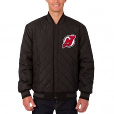 Двусторонняя куртка New Jersey Devils JH Design Two Hit Wool & Leather - Black