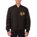 Куртка Chicago Blackhawks JH Design Black Two Hit Wool & Leather Reversible