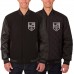 Los Angeles Kings JH Design Two Hit Wool &amp; Leather Reversible Jacket - Black - оригинальная атрибутика Лос-Анджелес Кингз
