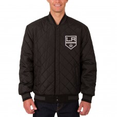 Los Angeles Kings JH Design Two Hit Wool & Leather Reversible Jacket - Black