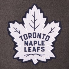 Двусторонняя куртка Toronto Maple Leafs JH Design Two Hit Wool & Leather - Charcoal/Navy