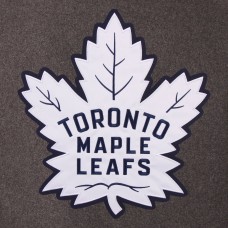 Двусторонняя куртка Toronto Maple Leafs JH Design Two Hit Wool & Leather - Charcoal/Navy