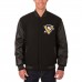 Двусторонняя куртка Pittsburgh Penguins JH Design Two Hit Wool & Leather - Black