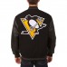 Двусторонняя куртка Pittsburgh Penguins JH Design Two Hit Wool & Leather - Black