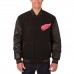 Двусторонняя куртка Detroit Red Wings JH Design Two Hit Wool & Leather - Black