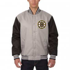 Куртка Boston Bruins JH Design Two Hit Poly Twill - Gray