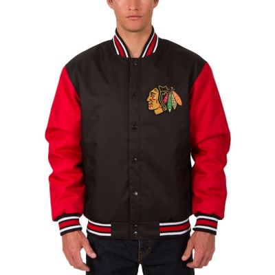 Куртка Chicago Blackhawks JH Design Black Two Hit Poly Twill