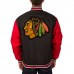 Куртка Chicago Blackhawks JH Design Black Two Hit Poly Twill