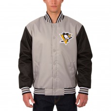 Куртка Pittsburgh Penguins JH Design Two Hit Poly Twill - Gray