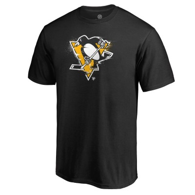 Футболка Pittsburgh Penguins Black Splatter Logo