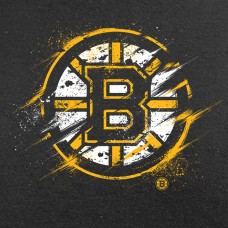 Футболка с длинным рукавом Boston Bruins Splatter Logo - Black