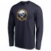 Футболка с длинным рукавом Buffalo Sabres Navy Splatter Logo