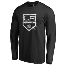 Los Angeles Kings Black Splatter Logo Long Sleeve T-Shirt Los Angeles Kings Black Splatter Logo Long Sleeve T-Shirt