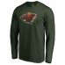 Футболка с длинным рукавом Minnesota Wild Green Splatter Logo