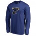 Футболка с длинным рукавом St. Louis Blues Splatter Logo - Royal