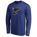 Футболка с длинным рукавом St. Louis Blues Splatter Logo - Royal