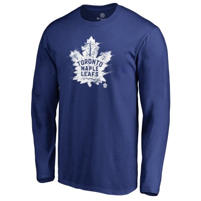 Футболка с длинным рукавом Toronto Maple Leafs Royal Splatter Logo
