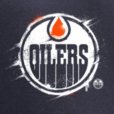 Толстовка с капюшоном Edmonton Oilers Splatter Logo - Navy