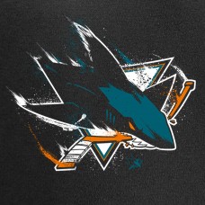 Толстовка San Jose Sharks Splatter Logo - Black