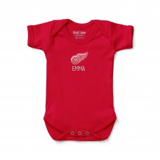 Малышам Detroit Red Wings Red Personalized Bodysuit