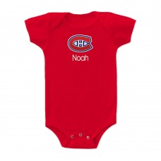 Малышам Montreal Canadiens Red Personalized Bodysuit