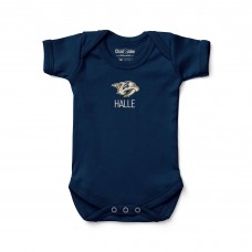 Малышам Nashville Predators Navy Personalized Bodysuit
