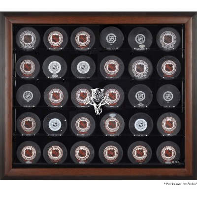 Florida Panthers Fanatics Authentic (1993-2016) 30-Puck Brown Display Case