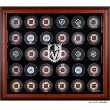 Vegas Golden Knights Fanatics Authentic 30-Puck Mahogany Display Case
