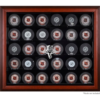 Florida Panthers Fanatics Authentic (1993-2016) 30-Puck Mahogany Display Case